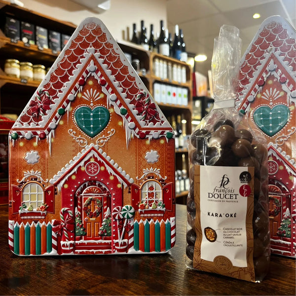 Boîte Métallique Grande Maison Noël - Chocolats François Doucet