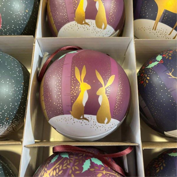 Boîte Métallique Boules de Noël - Chocolats François Doucet (coloris aléatoires)