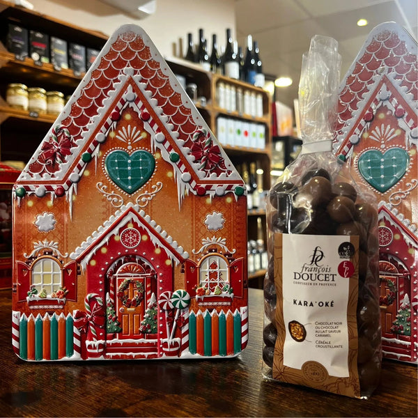 Boîte Métallique Grande Maison Noël - Chocolats François Doucet