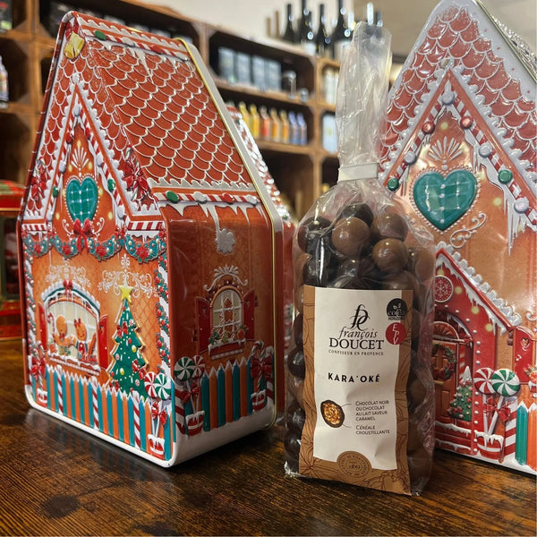 Boîte Métallique Grande Maison Noël - Chocolats François Doucet