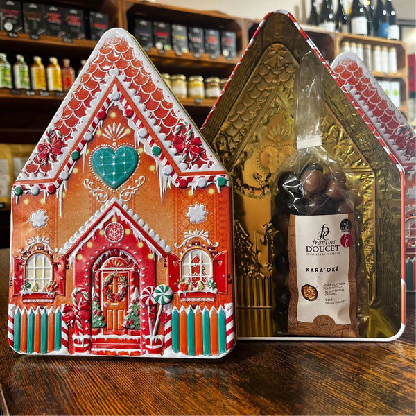 Boîte Métallique Grande Maison Noël - Chocolats François Doucet