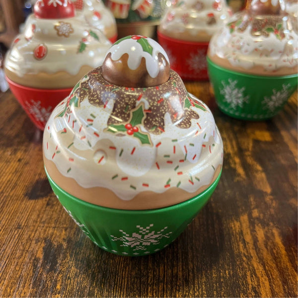 Boîte Métallique Mini Cupcake Noël - Chocolats François Doucet (coloris aléatoires)