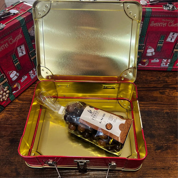 Boîte Métallique Valise de Noël - Chocolats François Doucet