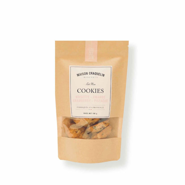 Cookies Noisette Amande Cranberry Pistache 180g - Maison Craquelin