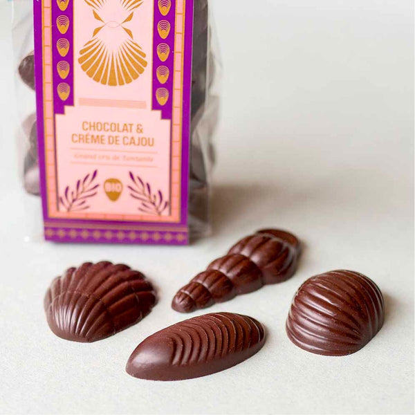 Coquillages de Pâques - Chocolat et crème de cajou - Barre Clandestine