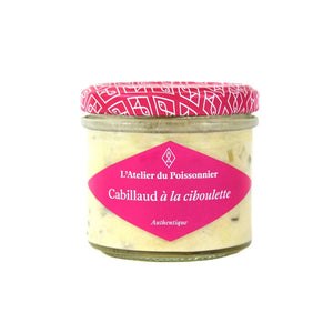 Rillettes de Cabillaud à la Ciboulette 90g - l’Atelier Du Poissonnier