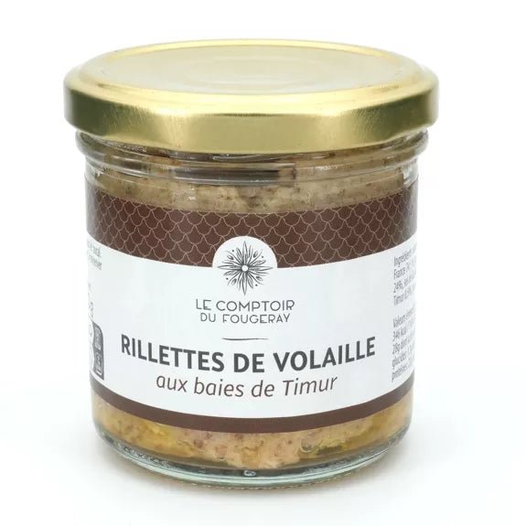 Rillettes de volaille aux baies de Timur - Le Mottay Gourmand