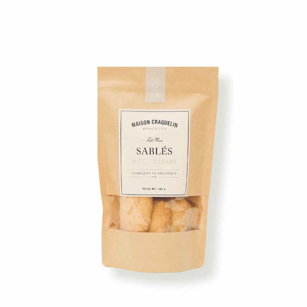 Sablés Miel Sésame 180g - Maison Craquelin