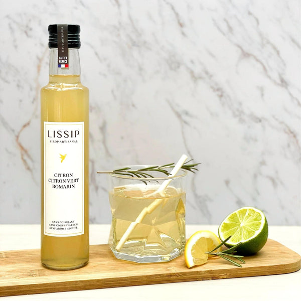 Sirop Citron Citron Vert Romarin 25cl - Lissip