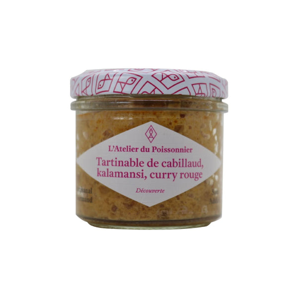 Tartinable Cabillaud Kalamansi, Curry Rouge 90g - L'Atelier du Poissonnier