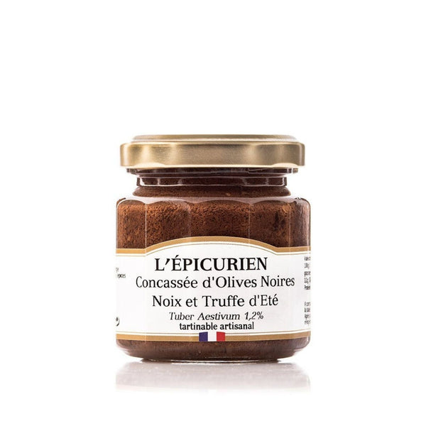 Concassée d'olives noires noix et truffe blanche - L'Epicurien