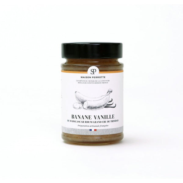 Confiture Banane vanille Madagascar rhum grand cru Trinidad - Maison Perrotte