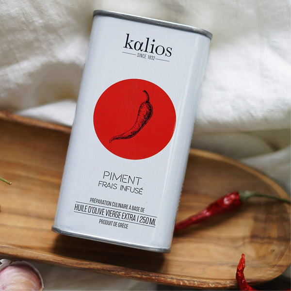 Huile d'Olive au Piment Infusé - Kalios