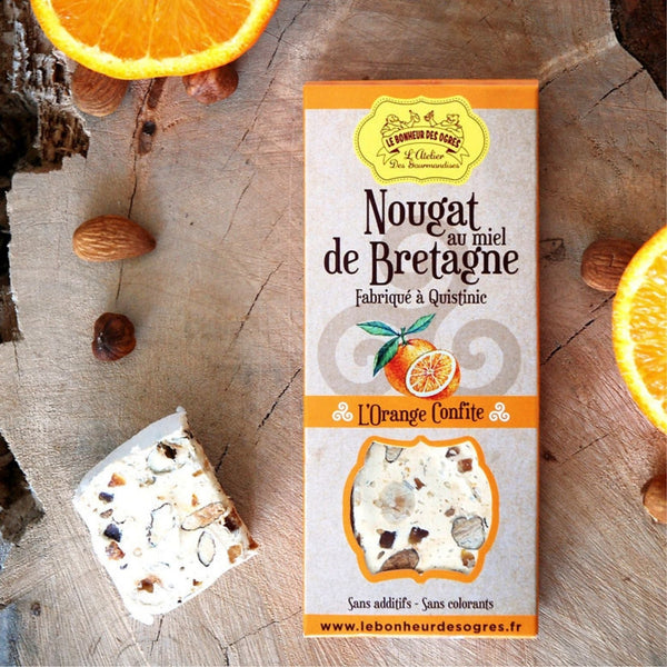 Nougat à l'Orange Confite 80g – Le Bonheur des Ogres