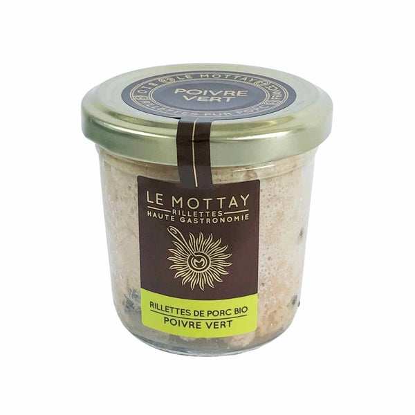 Rillettes de porc Bio au poivre vert - Le Mottay Gourmand