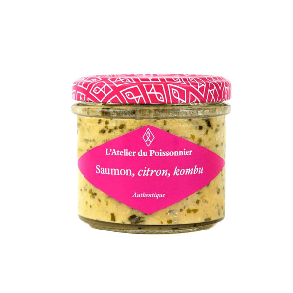 Rillettes de saumon, citron, kombu 90g - L'Atelier du Poissonnier