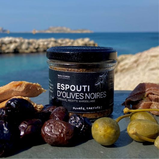 Tartinables Espouti d'Olives Noires 100g - Timon & Sourrieu